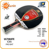 SUNFLEX ULTIMATE C55 Professional Bat ITTF Table Tennis Bat Shock-Absorber Tube