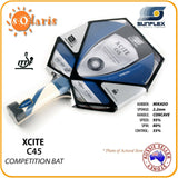 SUNFLEX XCITE C45 Competition Bat ITTF Approve Table Tennis Bat Foam Core Handle