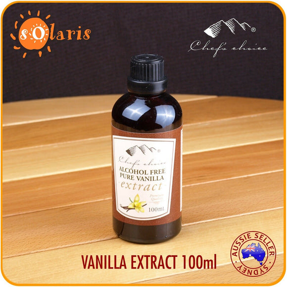1x 100mL Chef's Choice Alcohol Free Pure Vanilla Extract All Natural Ingredients