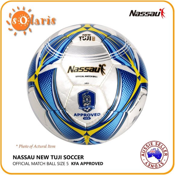 NASSAU NEW TUJI Soccer Ball Size5 KFA Approved Football Official Match Game Ball