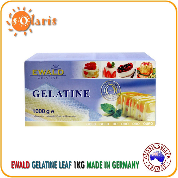 1000g EWALD Leaf Gelatine Sheets Gold Grade 200 Bloom Strength Made in Germany