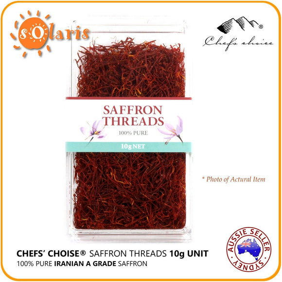 10g Chef's Choice Saffron Threads 100% Pure A-Grade Premium Quality Spice