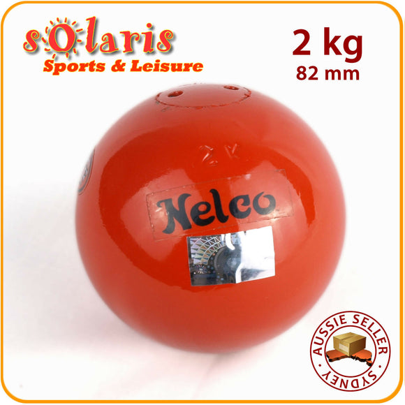 2kg NELCO Turned Iron Shots Gauged Competition Grade Shot Put - 82 mm