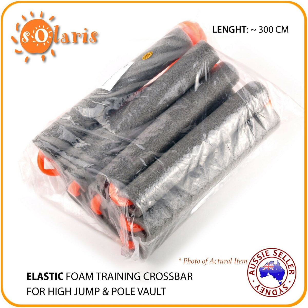 Elastic Foam Crossbar for Pole Vault and High Jump Practice Solaris Sports & Leisure