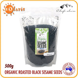 1 KG Chef's Choice Certified Organic Roasted BLACK Sesame Seeds (2x500g Bags)