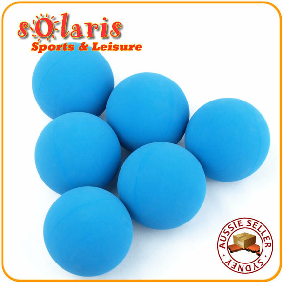 6 x Standard Speed Blue Racquetball Balls Racquet Sport High Bounce Rubber Ball
