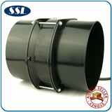150mm 6 inches Inline Exhaust ‎Fan w/ Cast Alloy Motor Housing & PVC Duct Flange