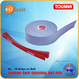 TOURNA Grip XL 10 Pack Original Dry Feel Extra Large Tennis Racquet Overgrips