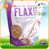 Chef's Choice Certified Organic Flax Seed Flaxseed Linseed Superfood Buy in Kg Lot
