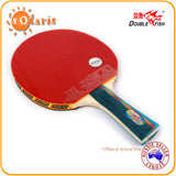 Double Fish 3A Table Tennis Bat Ping Pong Racket & 2 Balls Set Shakehand Handle