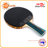 Double Fish 3A Table Tennis Bat Ping Pong Racket & 2 Balls Set Shakehand Handle