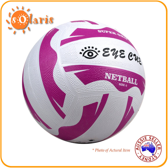 Rubber Netball Size 5 with Super Grip Surface for Indoor Outdoor Training
