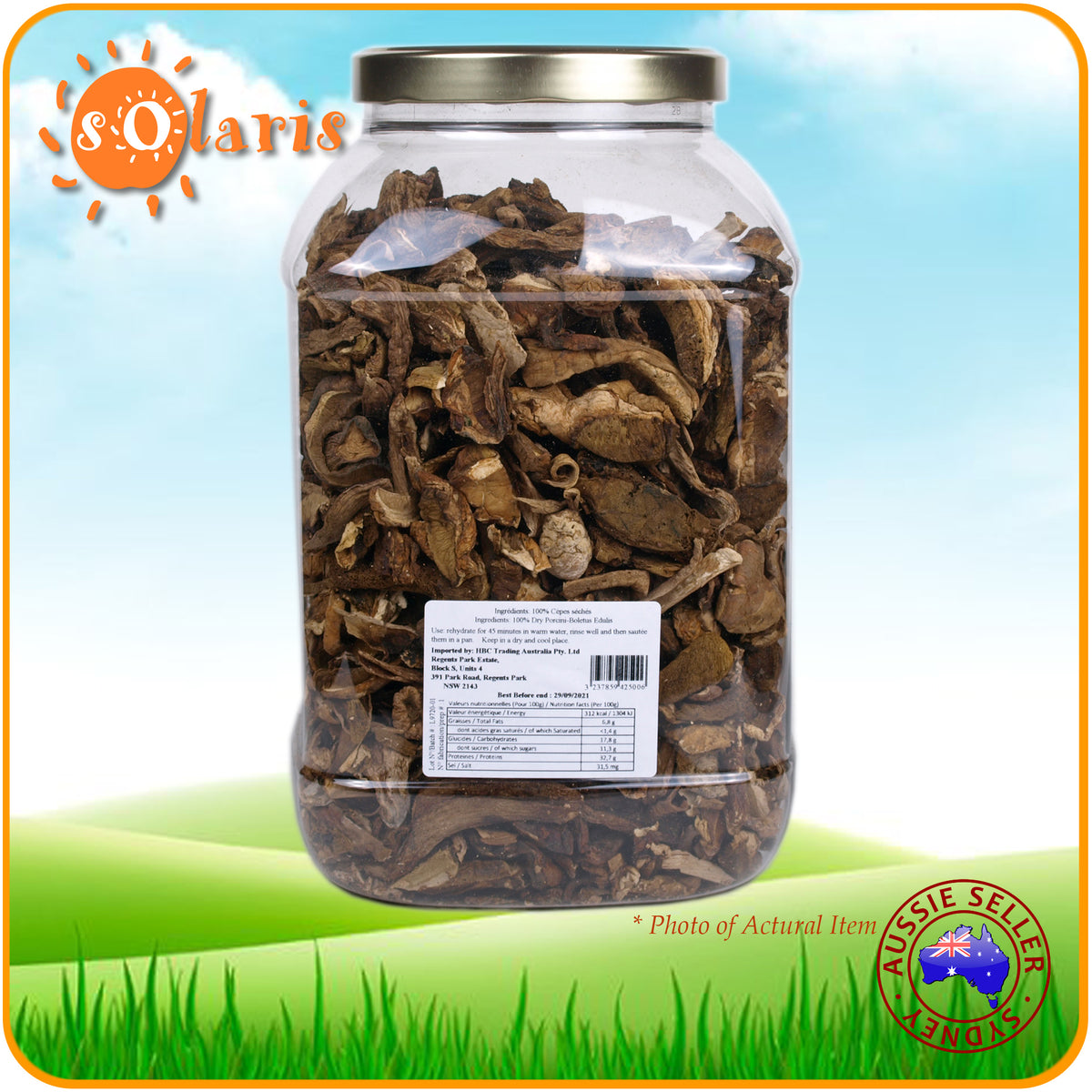Authentic French PLANTIN Dried Porcini Mushroom 500g Dried Cepes Bolet