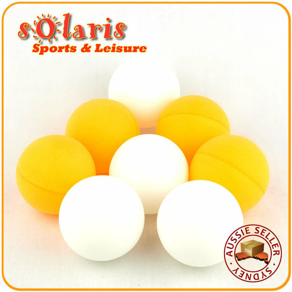 44mm Large Table Tennis Balls Training Ping Pong 4x White + 4x Orange