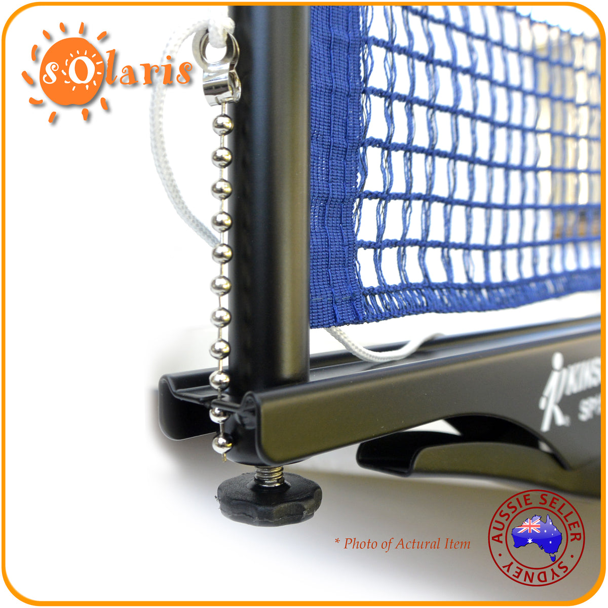 KINSON SP15 Premium Table Tennis Net and Post Set Clipon Standard Reg