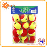 NASSAU Stage 3 Tennis Balls ITF Approved Red Youth Junior Starter Balls 12 Pack