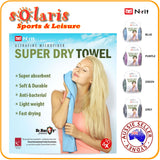 N-rit Super Dry Towel Ultrafine Microfibre Super Absorbent Sports Gym Travel Towel