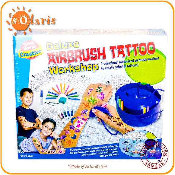 Small World Creative Deluxe Airbrush Tattoo Workshop Toy Set