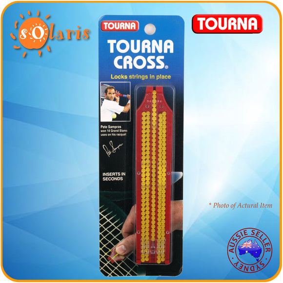 TOURNA Cross Tennis Racquet String Saver with Applicator