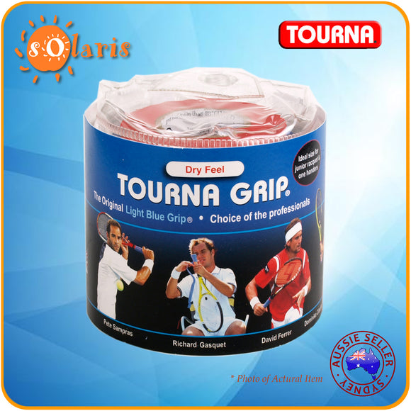 30x TOURNA Grips in Travel Pouch Original Sized Dry-Feel Tennis Racquet Overgrips