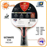 SUNFLEX ULTIMATE C55 Professional Bat ITTF Table Tennis Bat Shock-Absorber Tube