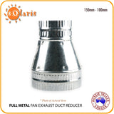 Full Metal ‎Fan Exhaust Duct Reducer Adapter Connector 100mm 150mm 200mm 250mm