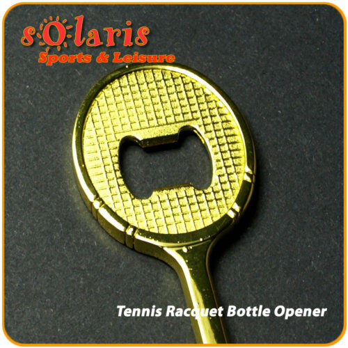 Brass Tennis Racquet Bottle Opener  for Trophy or Gift