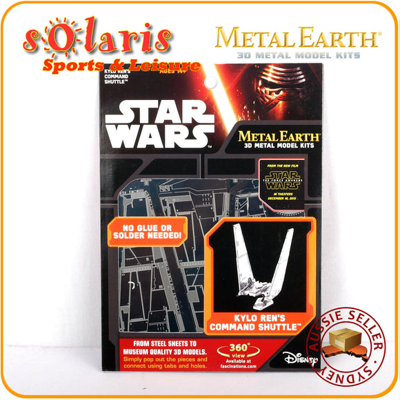 Fascinations Metal Earth Licensed Star Wars KYRO REN'S COMMAND SHUTTLE 3D Model