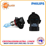 Philips CrystalVision Ultra 9005/HB3 CVB2 Bright White Xenon Look Headlight Bulb