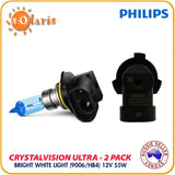 Philips CrystalVision Ultra 9006/HB4 CVB2 Bright White Xenon Look Headlight Bulb