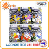 HANKY PANKY'S Sensational Magic Pocket Tricks 6-In-1 Bundle Set Over 150+ Tricks