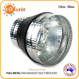 Full Metal ‎Fan Exhaust Duct Reducer Adapter Connector 100mm 150mm 200mm 250mm