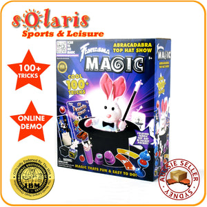 Fantasma Magic's ABRACADABRA TOP HAT SHOW Set Children Toy Magic Kit 100+ Tricks