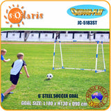 OUTDOOR PLAY 6ft Steel Portable Soccer Goal Kids Football Practice Net JC-5183ST