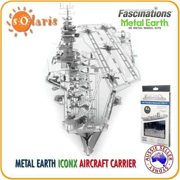 Fascinations Metal Earth ICONX USS THEODORE ROOSEVELT CVN-71 AIRCRAFT CARRIER