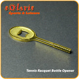 Brass Tennis Racquet Bottle Opener  for Trophy or Gift