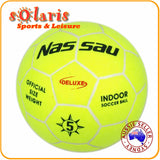 NASSAU DELUXE OFFICIAL SIZE 5 INDOOR SOCCER BALL 32-PANEL MOLDED FELT COVER