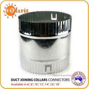 Galvanized Steel Duct Joining Collars Duct Joiners Duct Connectors 150 to 450 mm