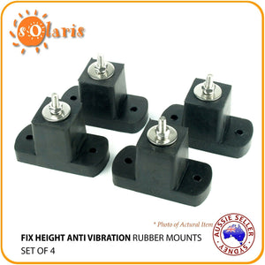 4x Air Conditioner Anti Vibration Fix Height Rubber Mounts Stands Feet