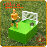 Soccer Goal Kicking Money Box Battery Operated Funny Coin Bank for Football Fans