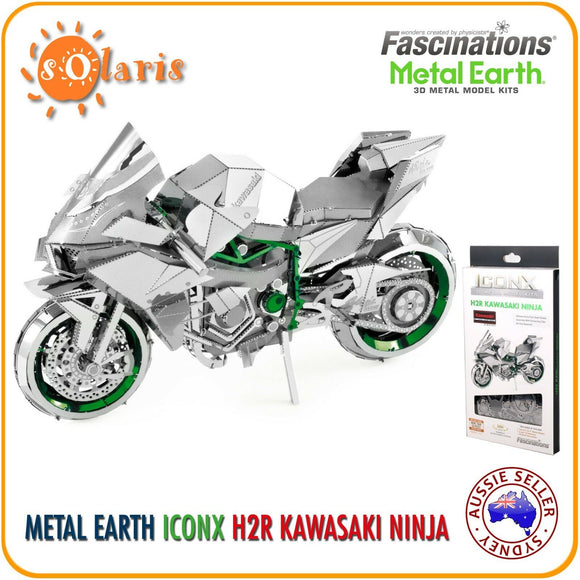 Fascinations Metal Earth ICONX H2R KAWASAKI NINJA 3D Metal Motor Bike Model Kit