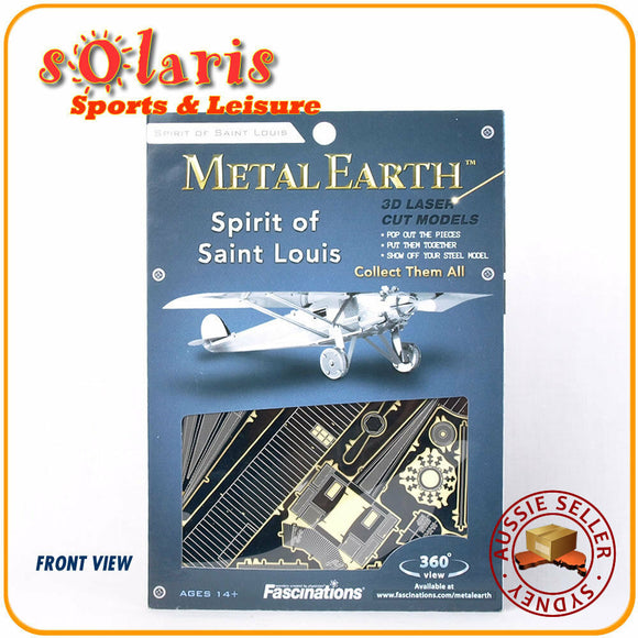 Fascinations Metal Earth Spirit of St Louis  3D Miniature Steel Airplane Model