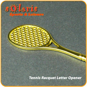 Brass Tennes Racquet Letter Opener for Trophy or Gift