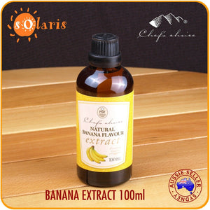 2x 100ml Natural Flavour Extracts Banana Cinnamon Coffee Coconut Hazelnut Lemon