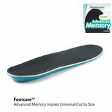 Footcare by Maseur Advanced Memory Foam Insoles Universal Mens UK 7-12/US 8-13