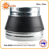 Full Metal ‎Fan Exhaust Duct Reducer Adapter Connector 100mm 150mm 200mm 250mm