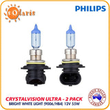 Philips CrystalVision Ultra 9006/HB4 CVB2 Bright White Xenon Look Headlight Bulb