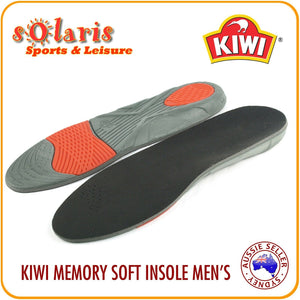 KIWI Memory Soft Insole with Memory Top Foam Dual Gel Pads Men's UK 7-12/US 8-13