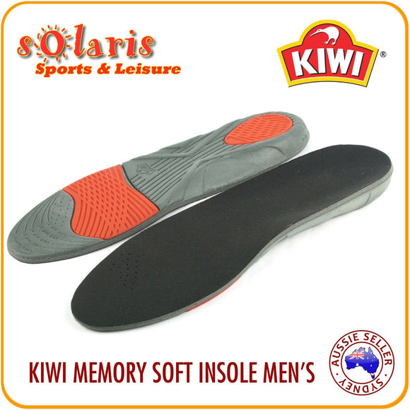 KIWI Memory Soft Insole with Memory Top Foam Dual Gel Pads Men's UK 7-12/US 8-13