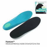 Footcare by Maseur Advanced Memory Foam Insoles Universal Mens UK 7-12/US 8-13